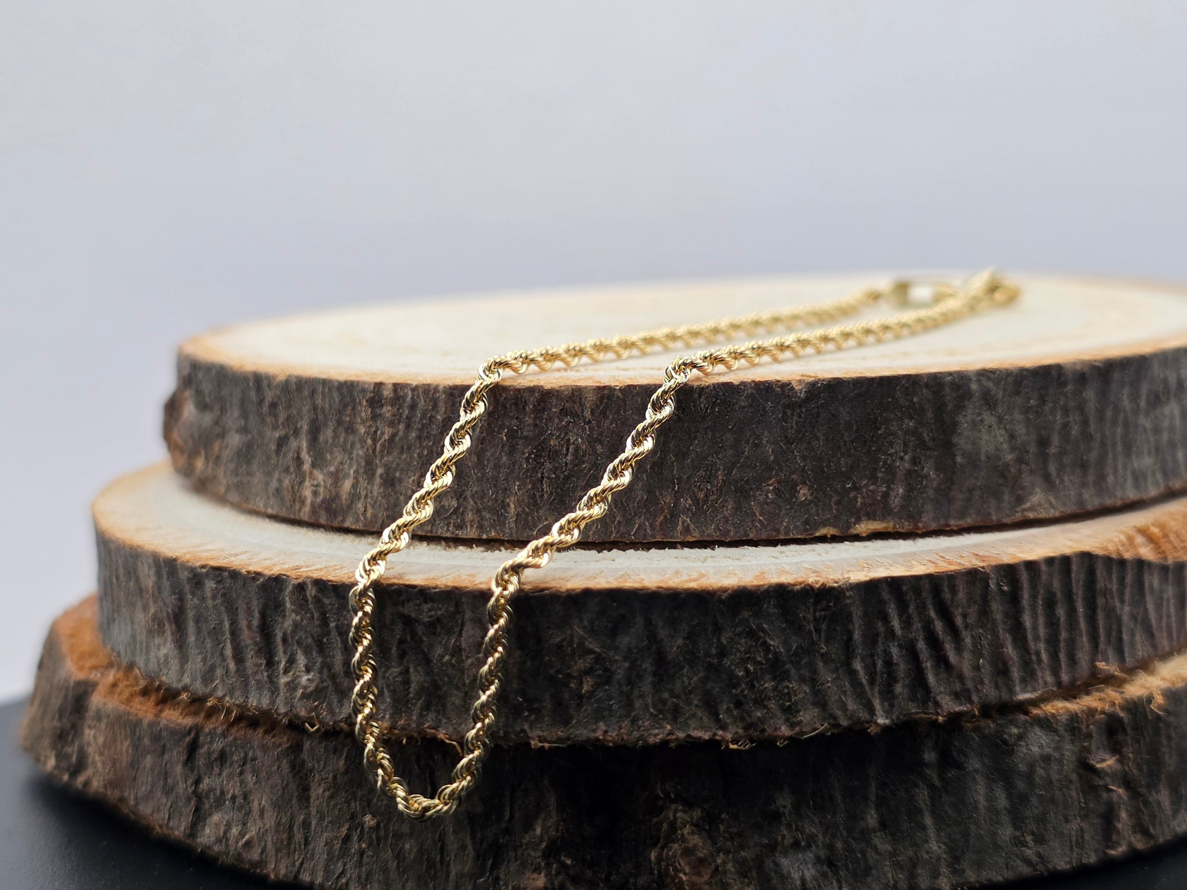 Armband - 18 karaat Geel goud 19 cm (Koord)