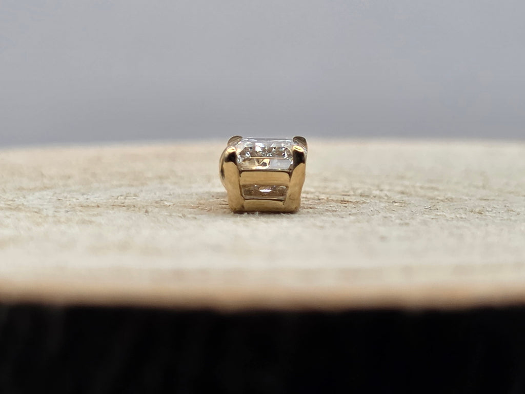 Hanger 14Kt geel goud met 1.07ct Diamant (Labgrown)