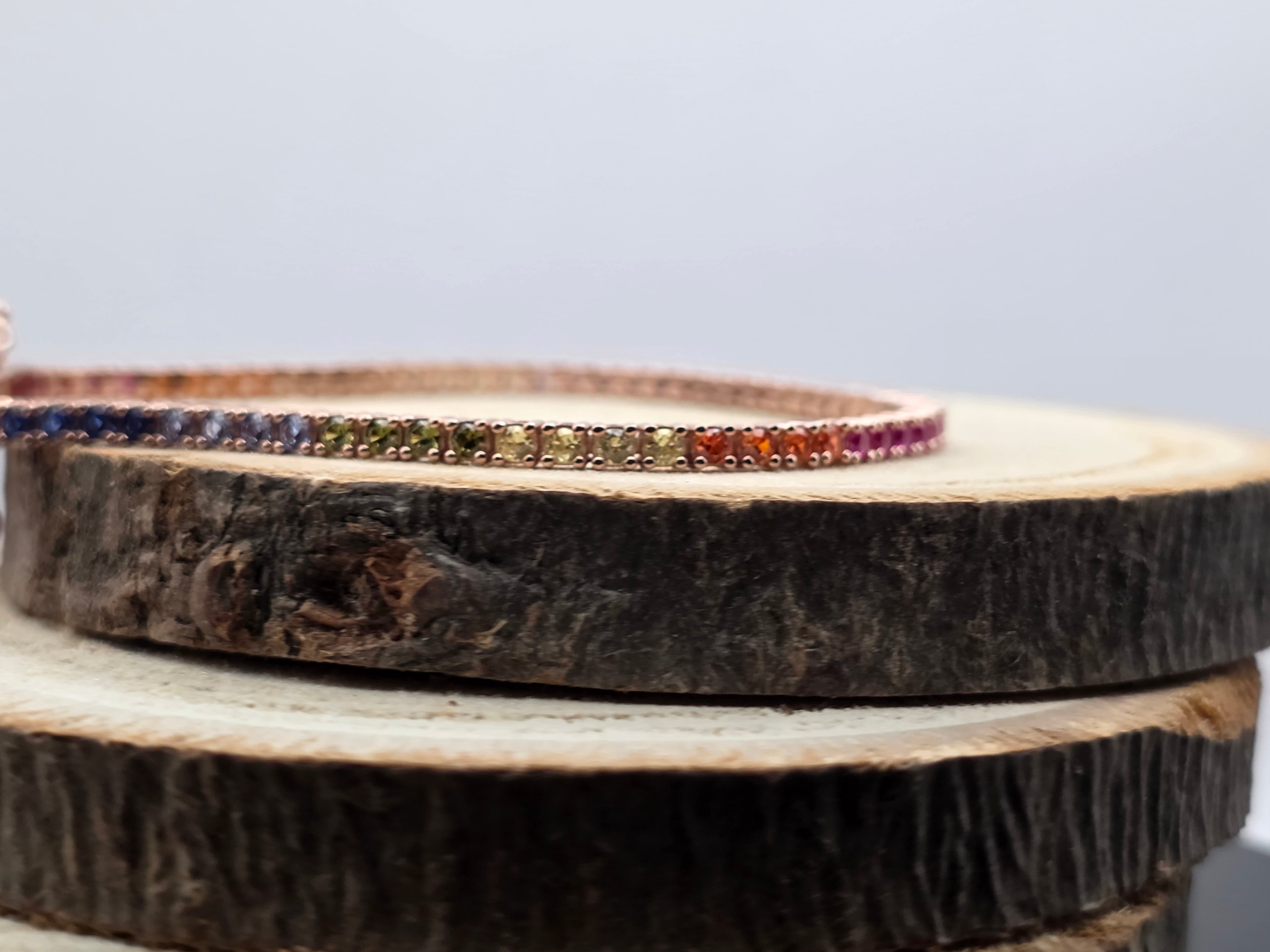 Zilver - verguld - Tennisarmband