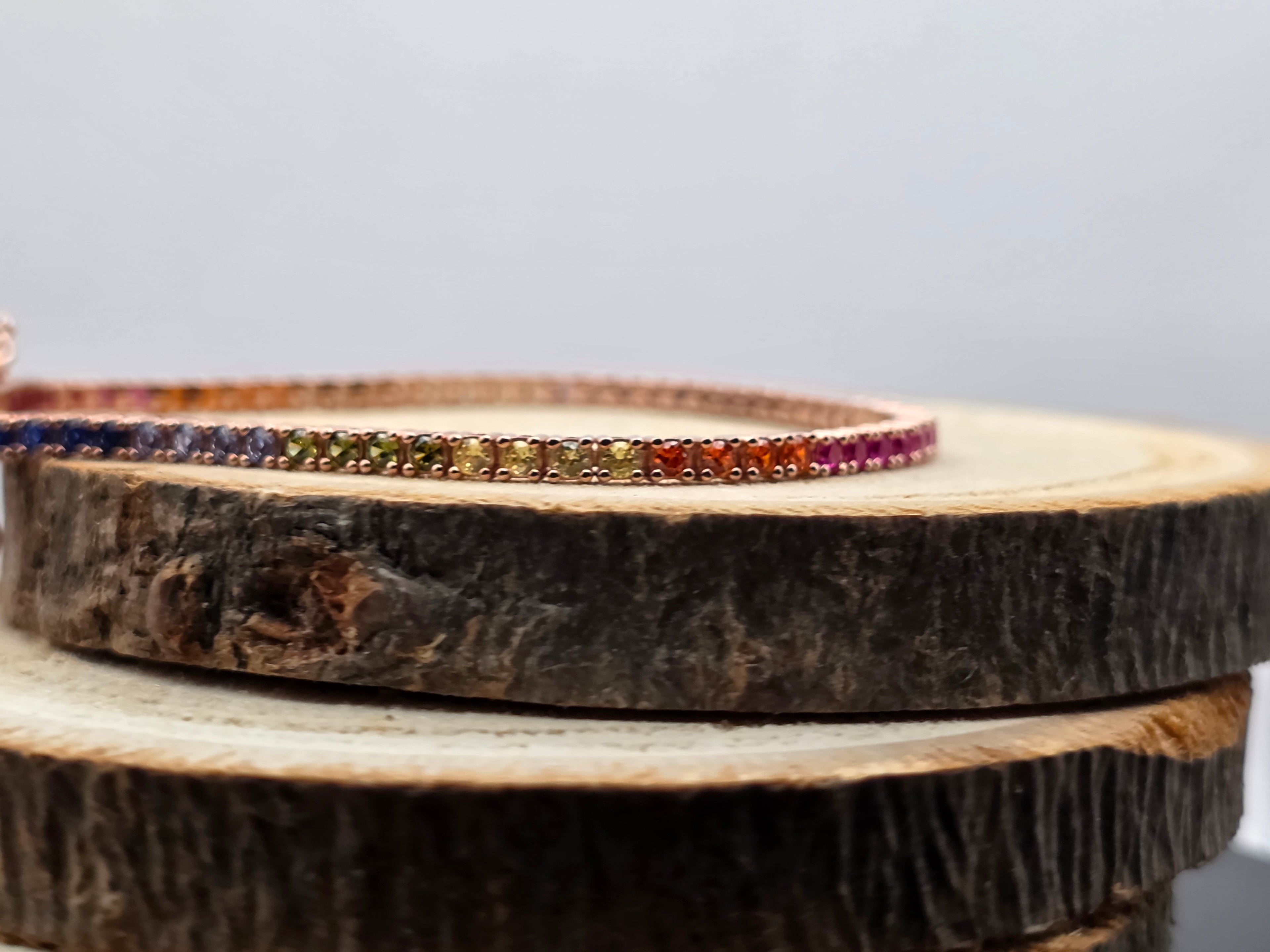 Zilver - verguld - Tennisarmband